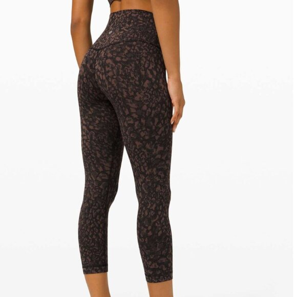 Lululemon Align Crop *21" Wild Thing Camo Brown Earth Multi - Picture 5 of 5